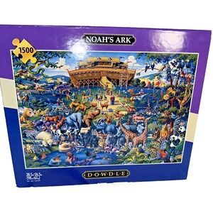 Dowdle Noah's Ark Jigsaw Puzzle 1500 Interlocking Pieces Buffalo Games COMPLETE